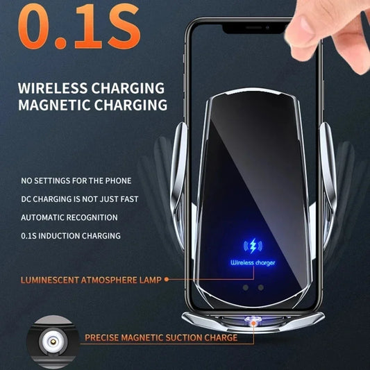 30W Car Wireless Charger Magnetic Automatic Car Mount