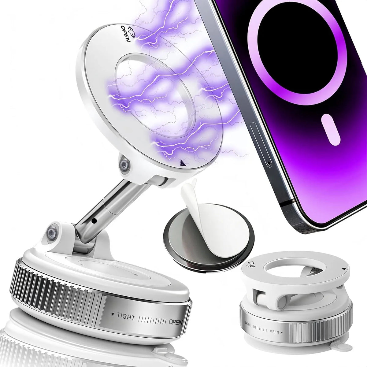 Upgraded Foldable Magnetic Car Phone Holder