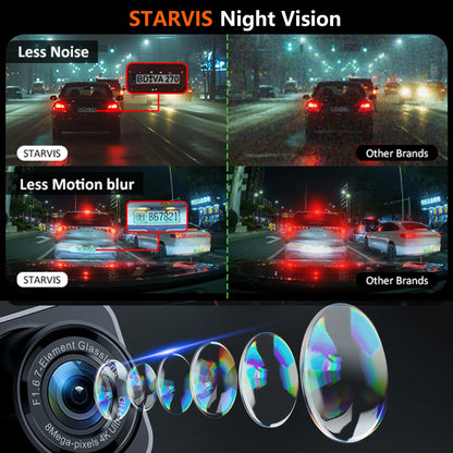 4K Dash Cam for Cars Car Camera Dash Cam WIFI Camera