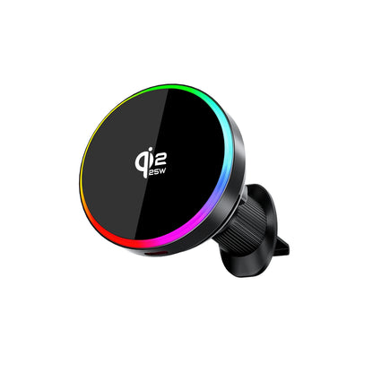 25W Magnetic Car Mount Charger Suction Cup Phone Mount