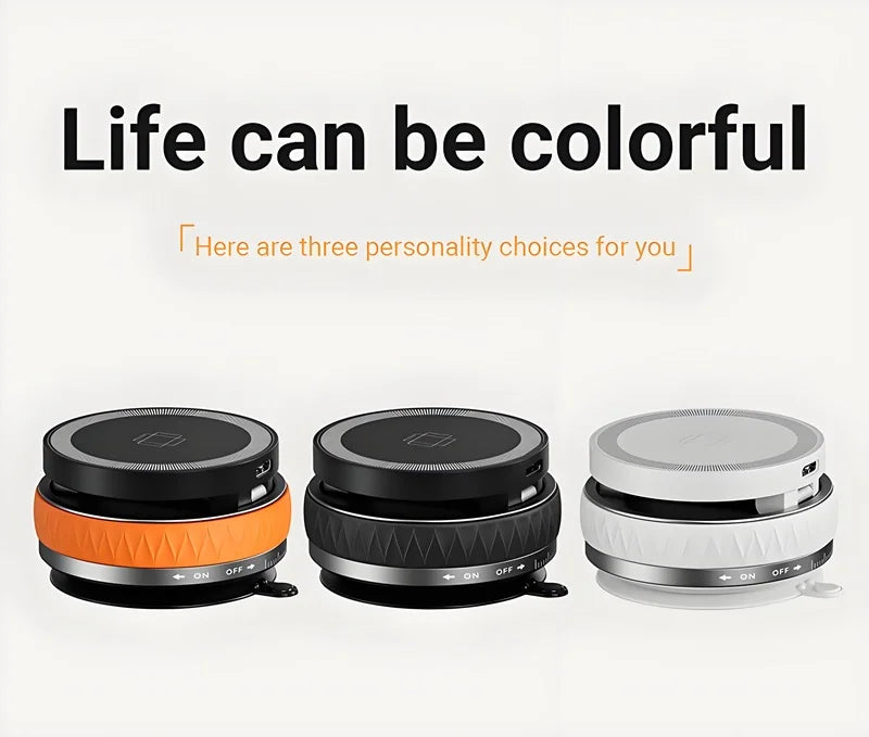 Vacuum Suction Magnetic Car Phone Holder Foldable Mirror