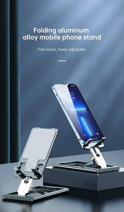 Folding Metal Phone Stand Solid Support Kickstand Phone Holder