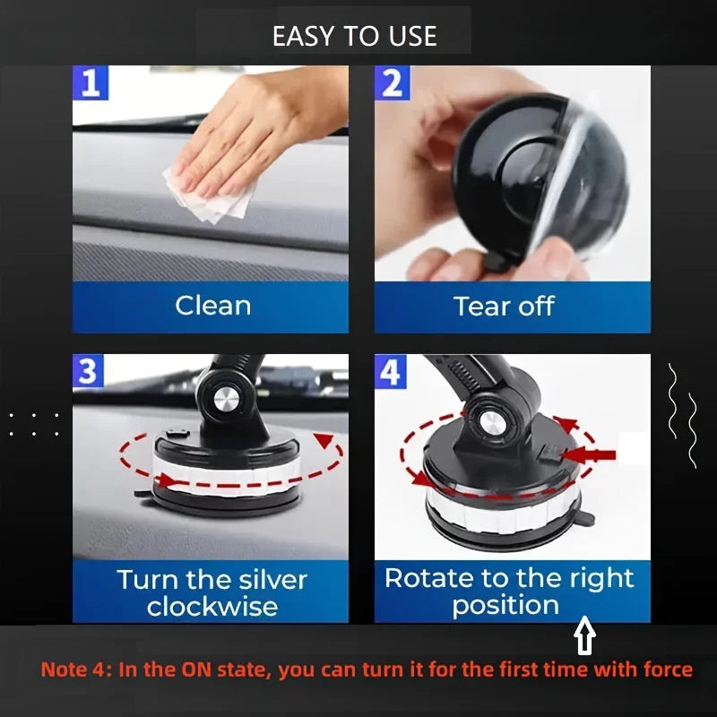 360°Rotating Car Sucker Phone Holder Driving Car Phone Stand