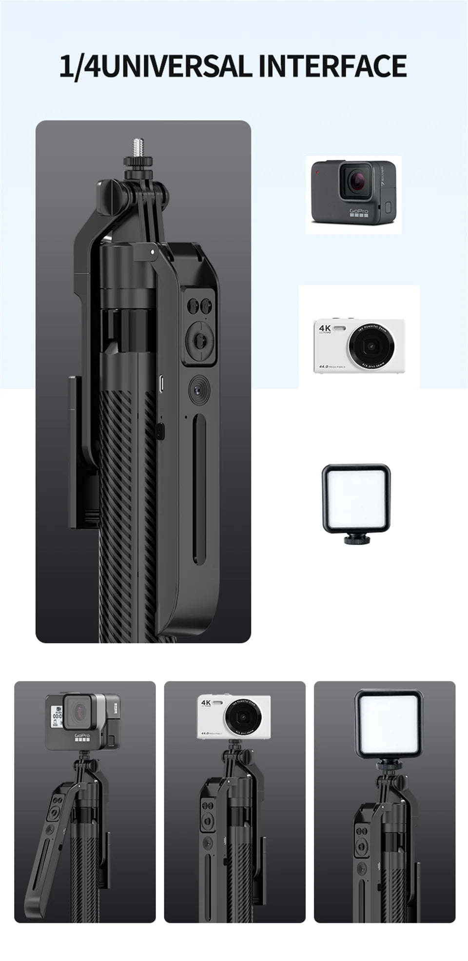 COOL DIER C12 New Selfie Stick Gimbal Stabilizer