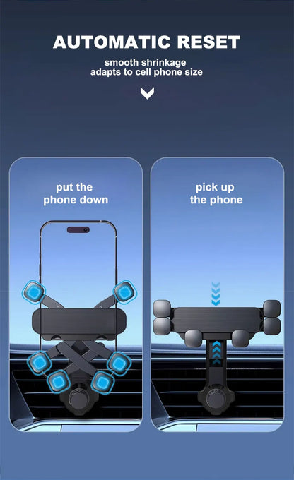 SEAMETAL Car Phone Holder Gravity Auto Cellphone Stand Mount