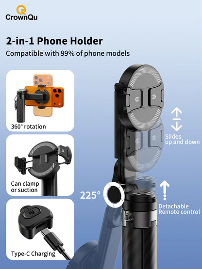 Portable Magnetic Selfie Stick Multifunctional Phone Holder