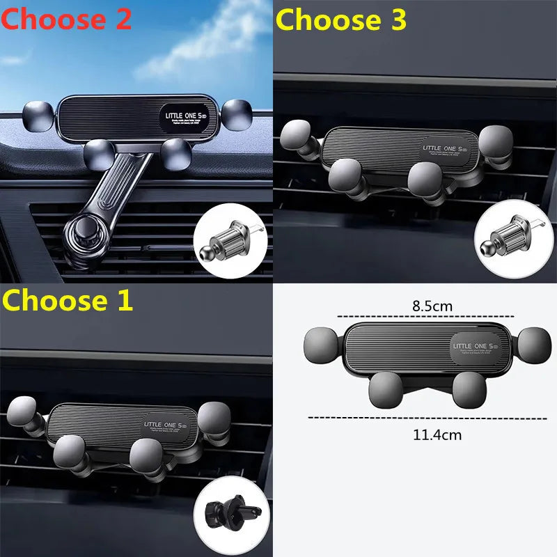 Gravity Car Phone Holder Air Vent Clip Mount Mobile Cell Phone Stand