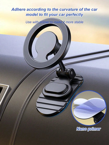 360° Rotating Magnetic Car Phone Holder Foldable