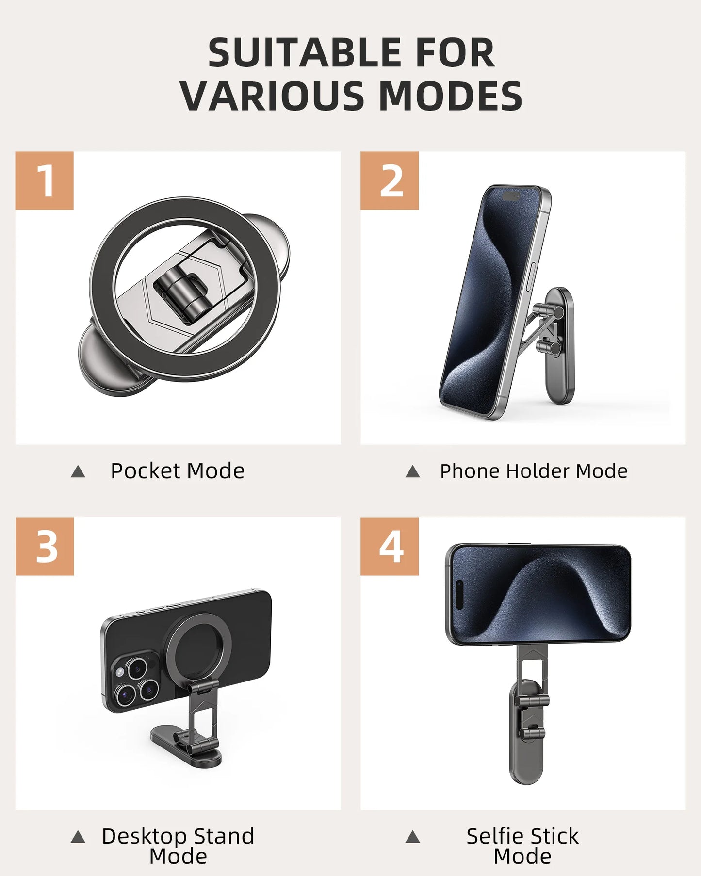 Dual Side Magnetic Car Phone Holder