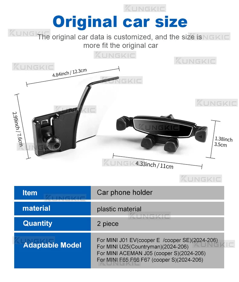 For Mini Cooper GPS Gravity Phone Holder Bracket Mount