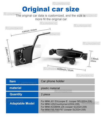 For Mini Cooper GPS Gravity Phone Holder Bracket Mount