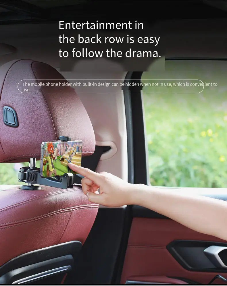 Car mounted hook black phone holder hook multifunctional