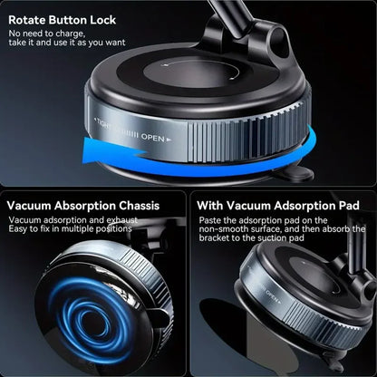 Adjustable Vacuum Magnetic Mount Car Phone Holder Upgrade