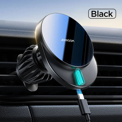15W Magnetic Phone Holder Mount Charger Fast Wireless