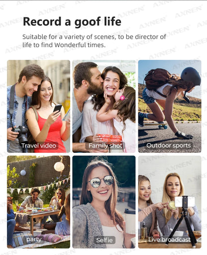 AXNEN 3-Axis Gimbal Handheld Self Stabilizer with Tripod