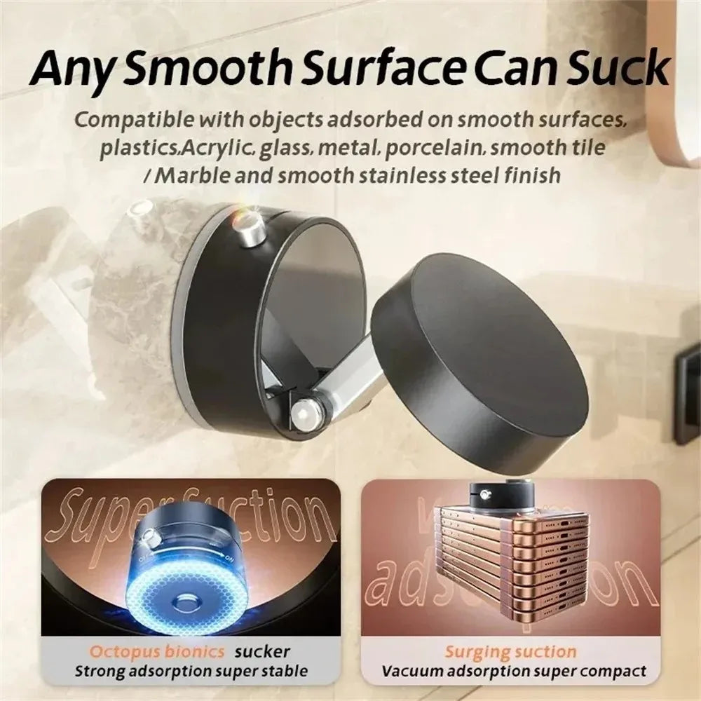 1PC Vacuum Magnetic Car Phone Mount 360 Rotating Suction Cup