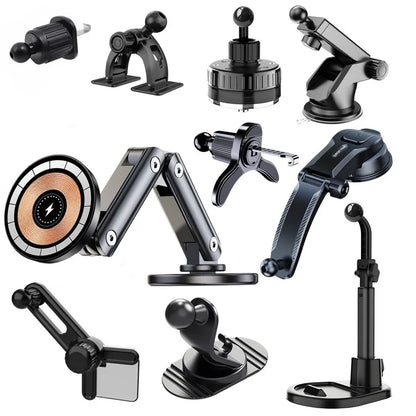 15W Car Magnetic Wireless Charger Holder with Metal Body