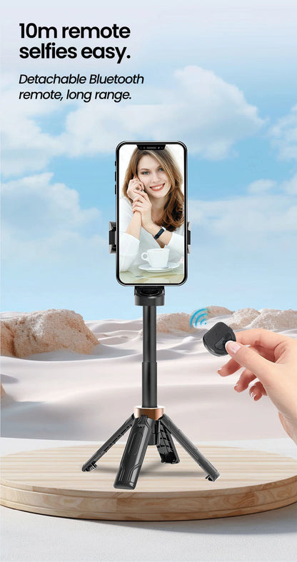 Elough Selfie Stick Tripod Phone Stand Shooting Aid Wireless