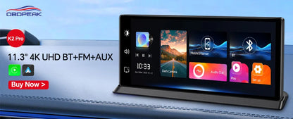 OBDPEAK K8 Pro Front 5K Rear 1080P Dash Cam Camera