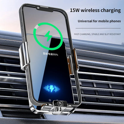 MAX 66W Magnetic Car Phone Holder 15W Fast Wireless Charger
