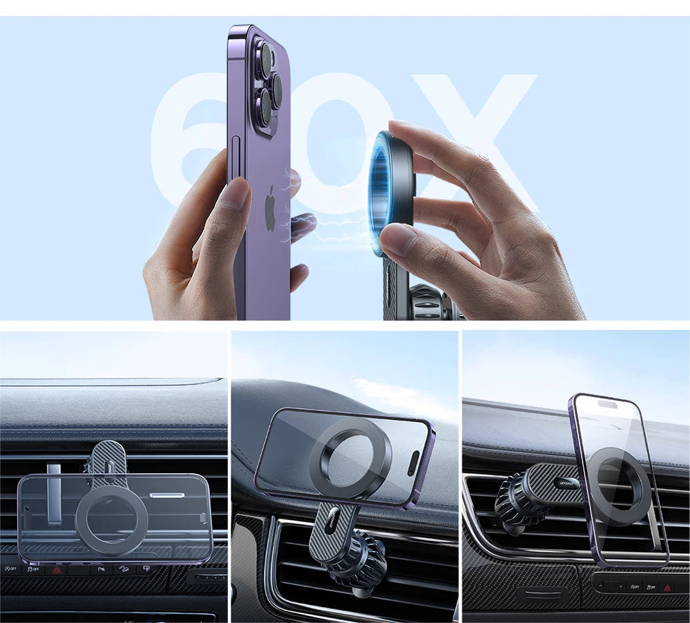 Magnetic Car Phone Holder Universal Strong Car Air Vent
