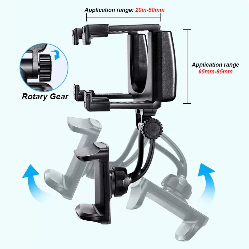 SEAMETAL Car Rearview Mirror Phone Holder 360 Rotation