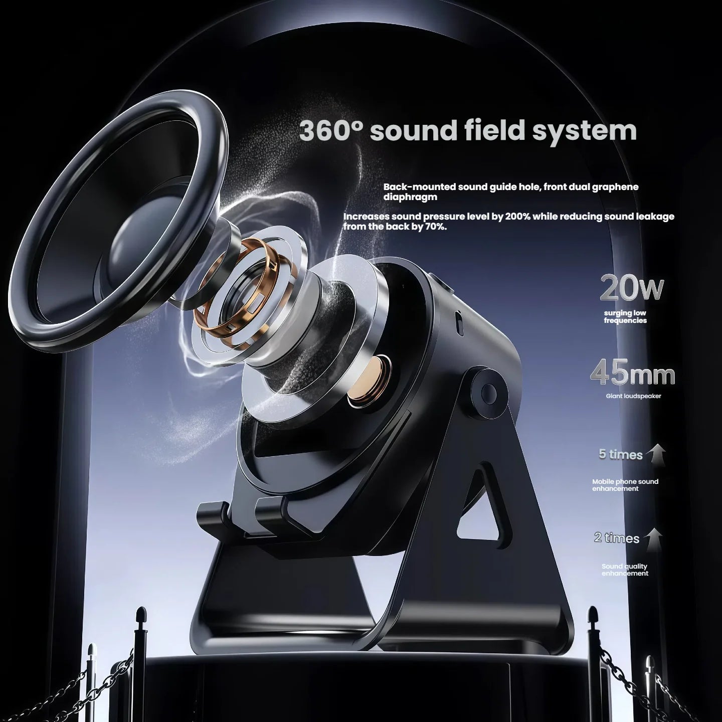 New multifunctional wireless charging induction speaker