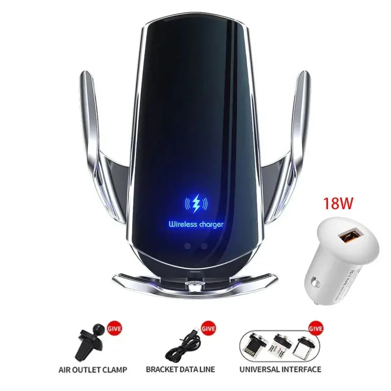 30W Car Wireless Charger Magnetic Automatic Car Mount Holder