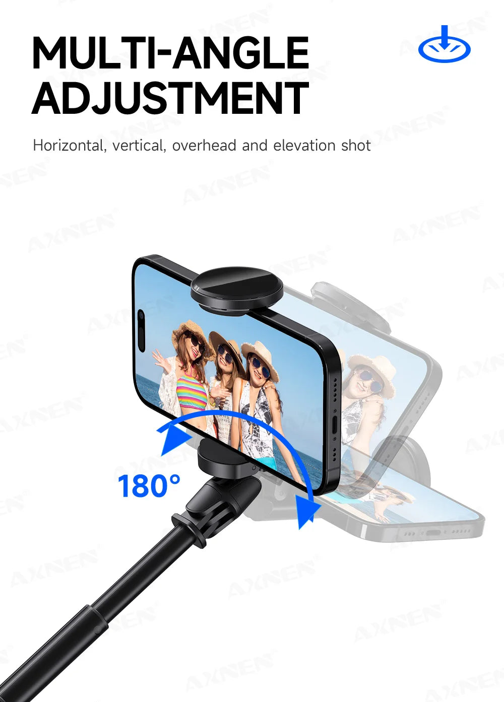 Bluetooth Selfie Stick Tripod Auto Pop-Up Foldable Holder
