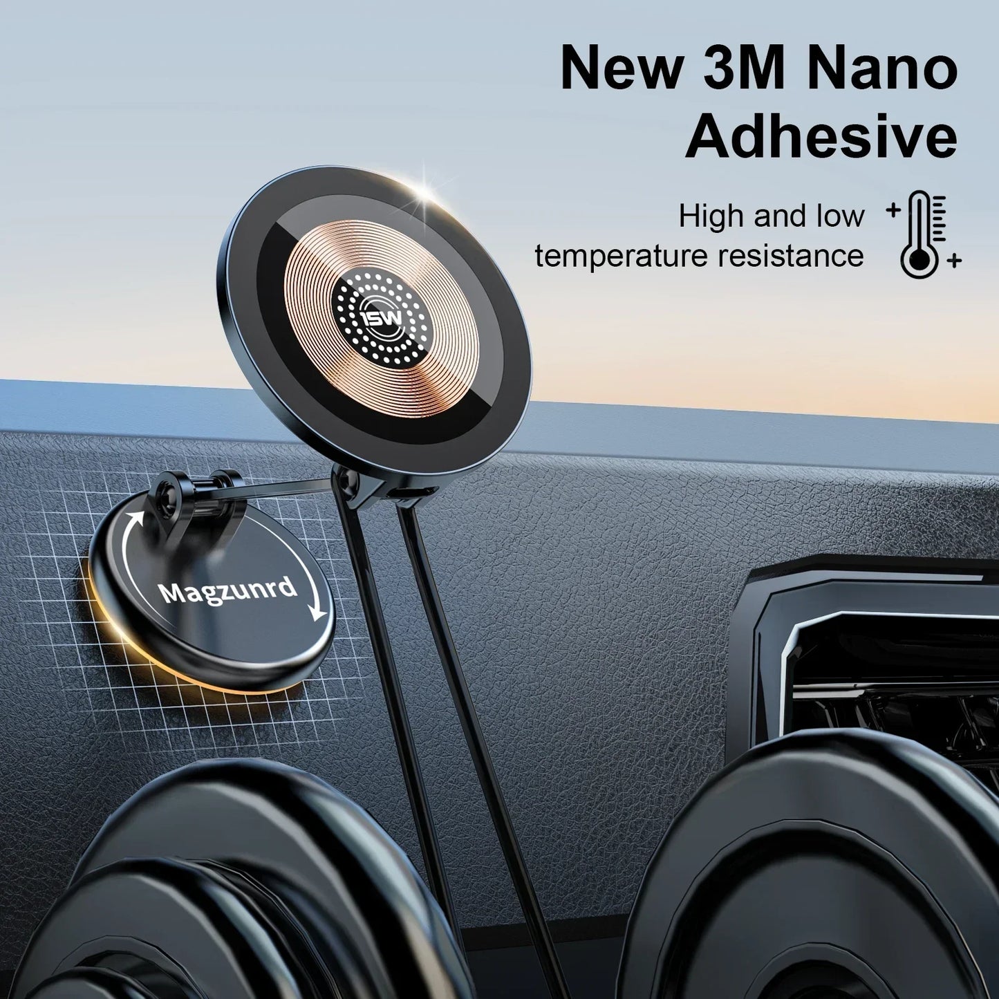 15W Magnetic Car Phone Holder Mobile Phone Car Holder