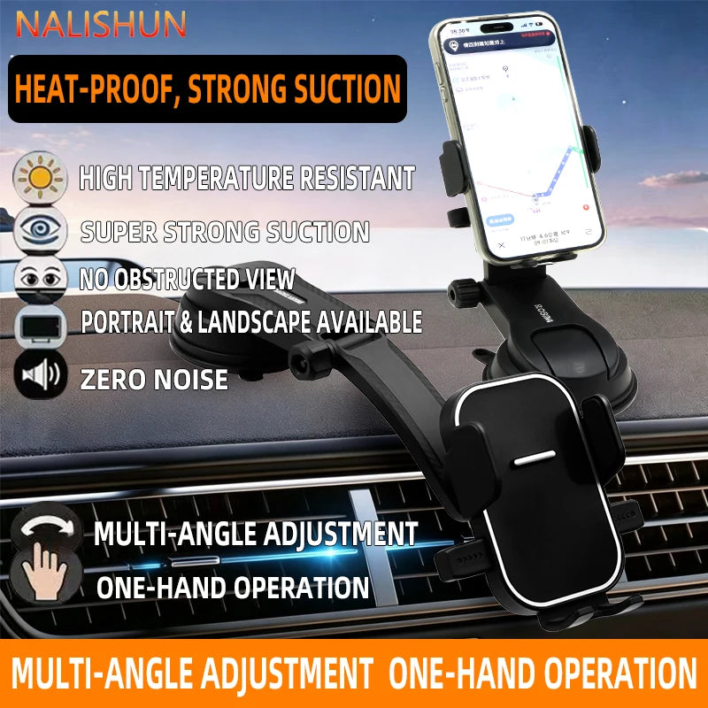 Car Phone Holder Universal Suction Cup Stable In-car Interior