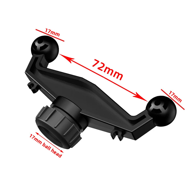 Universal 17mm Ball Head Car Phone Holder Adapter