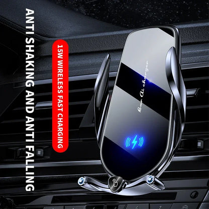 Car Phone Holder 15W Wireless Fast Charger Magnetic Charger