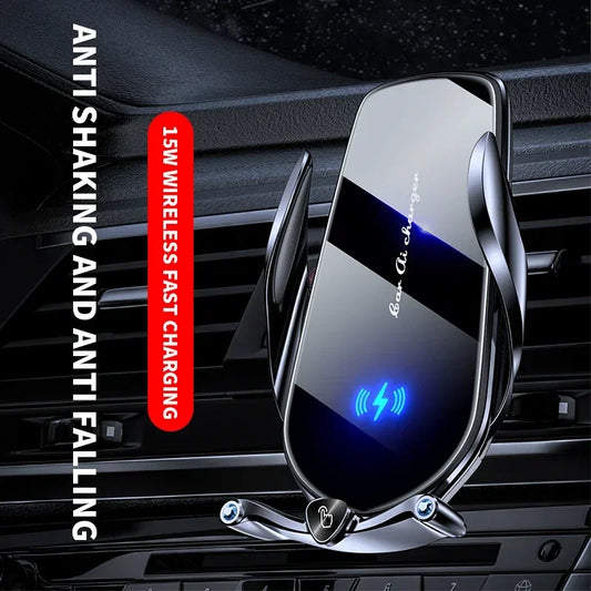 Car Phone Holder 15W Wireless Fast Charger Magnetic Charger