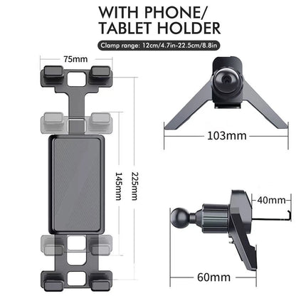 Car Tablet Holder 360Rotation Universal Adjustable Car Air Vent
