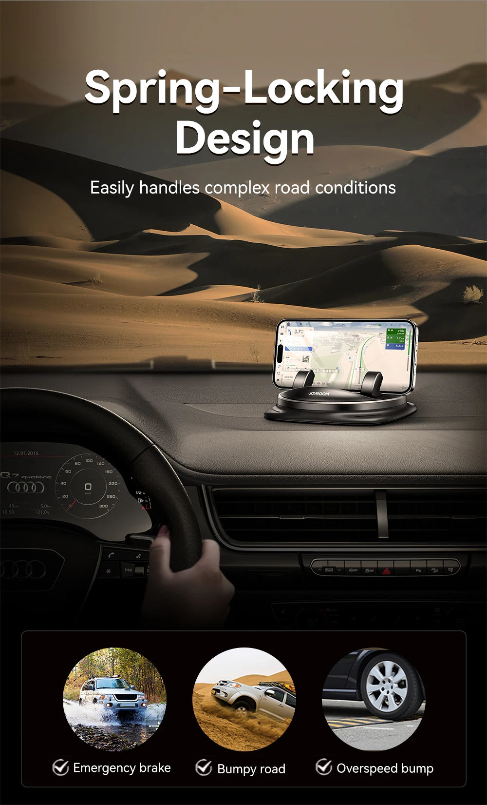 Joyroom Universal Car Phone Holder 360° Rotation Silicone