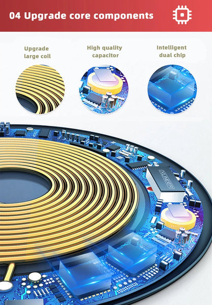 S11 Fashion Qi Fast Wireless Charger Car Phone Holder