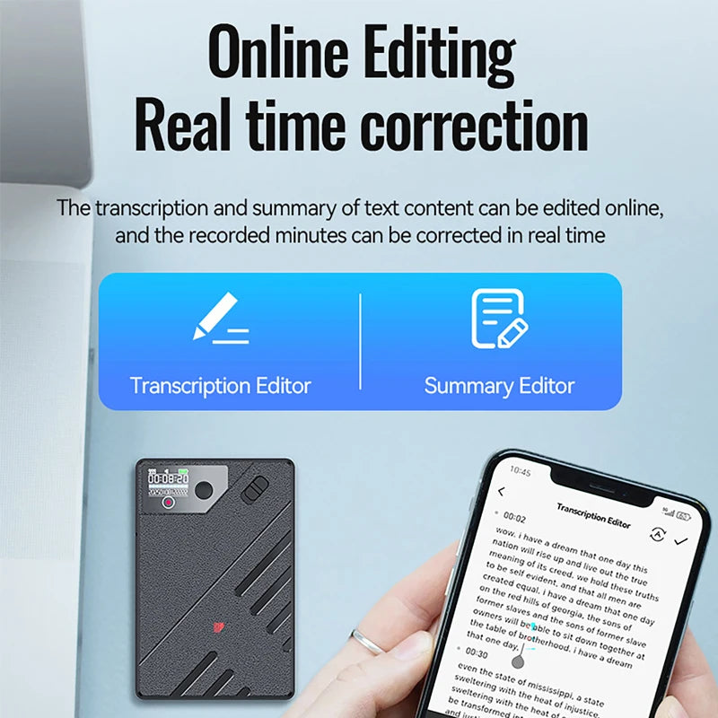 AI Voice Recorder ChatGPT APP Control Audio Mind Map Real Time