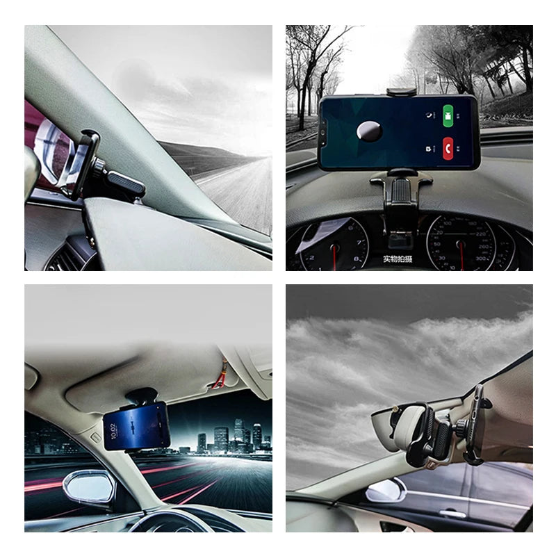 360-Degree Rotation Car Phone Holder Clip Car Smartphone