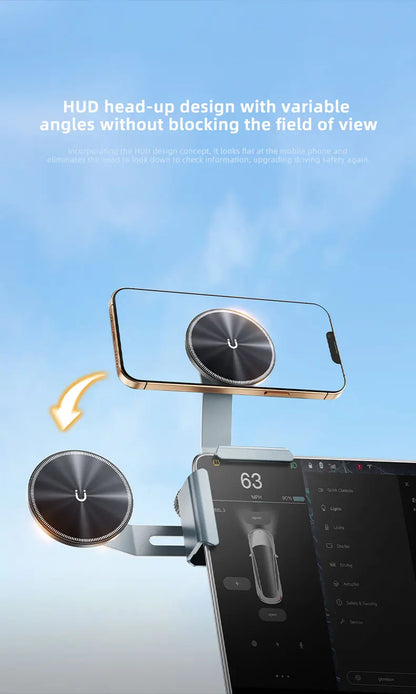 Car Phone Holder Screen Side Mount Adjustable Magnetic Support
