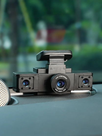 Framefox 3Channel Dash Cam  Black Box 3 Cameras