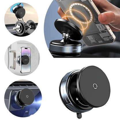Universal Vacuum Car Magnetic Phone Holder Foldable Suction Cup