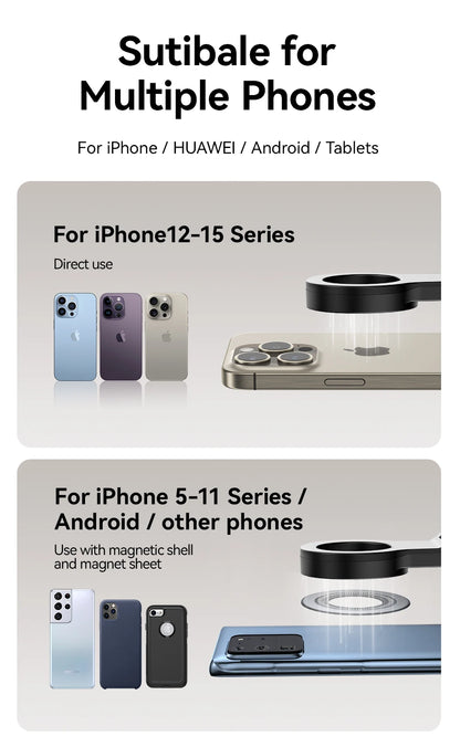 Magnetic Airplane Phone Holder Portable Stable Stand