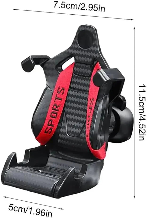 360 Carbon Fiber Racing Seat Shaped Car phone holder