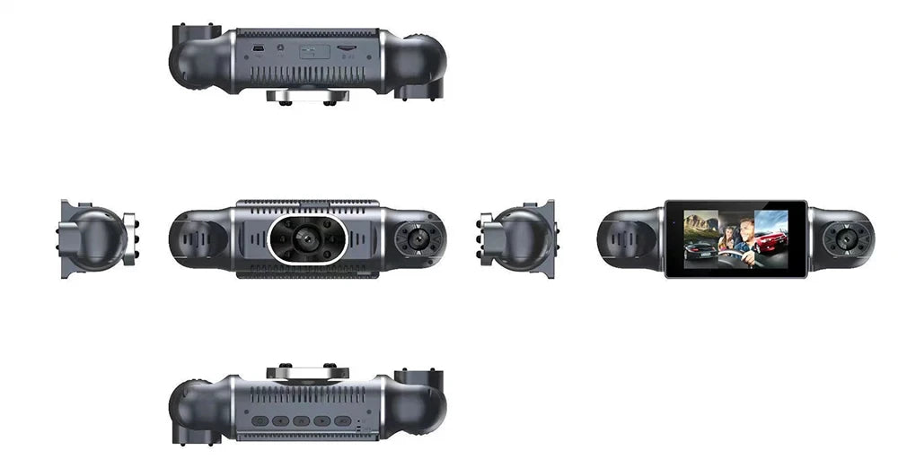 360 Degree Car DVR 4*1080P Video Recorder WIFI GPS Dash Cam