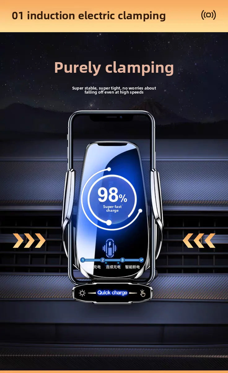 Wireless Charger For Car Mobile Cell Phone Holder Support