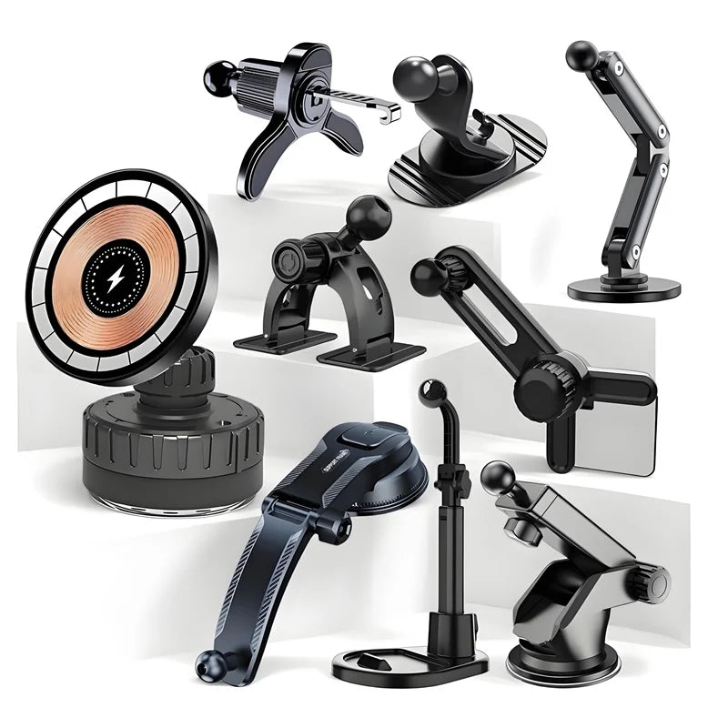 15W Universal Magnetic Car Phone Wireless Charger Holder