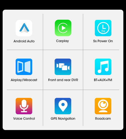 10/11.26 inch Dash Cam 4K Car DVR Wireless Dual Lens