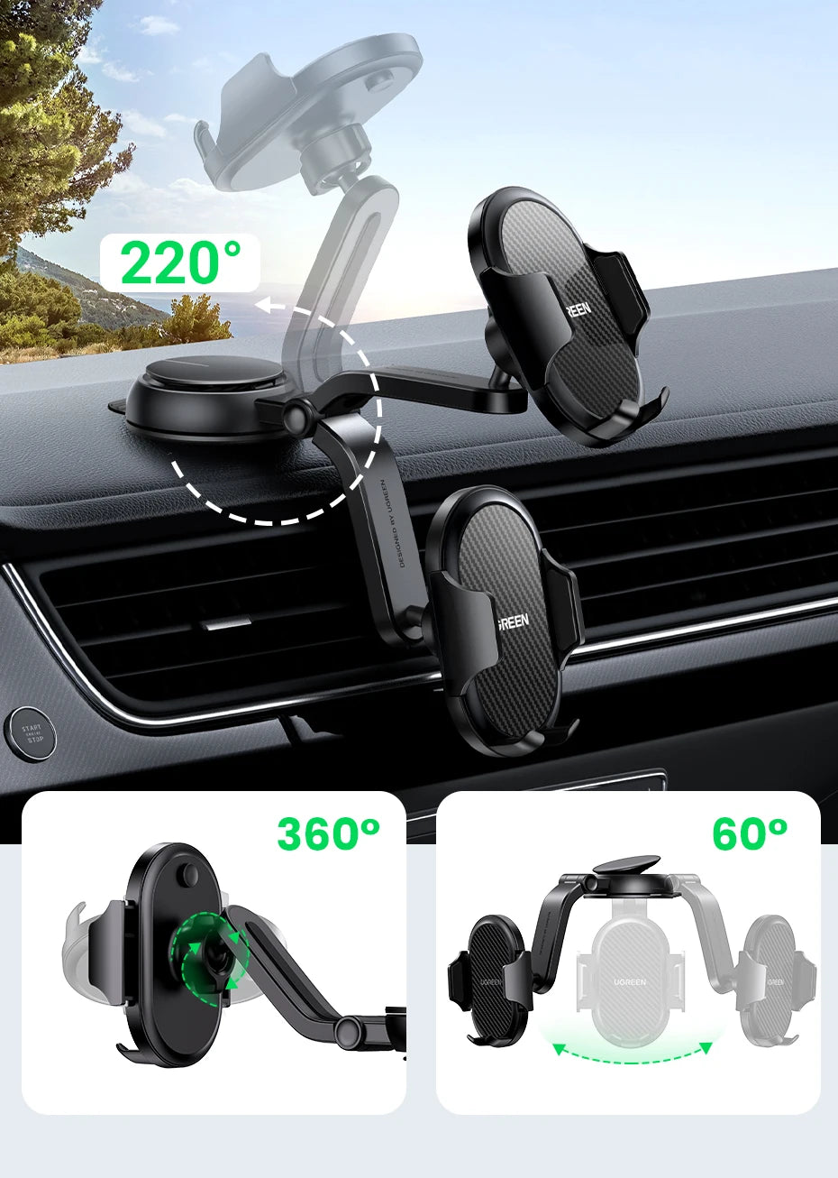 Car Phone Holder Stand Gravity Dashboard Phone Holder Universal