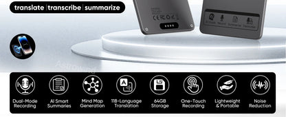 AI ChatGPT-4 Intelligent Voice Recorder App Control Recorder Summarize
